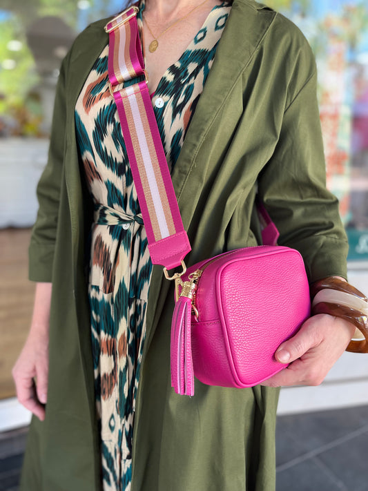 Italian Leather Bag - Pink - Pinkhill, Darwin boutique, high end fashion, Darwin Fashion