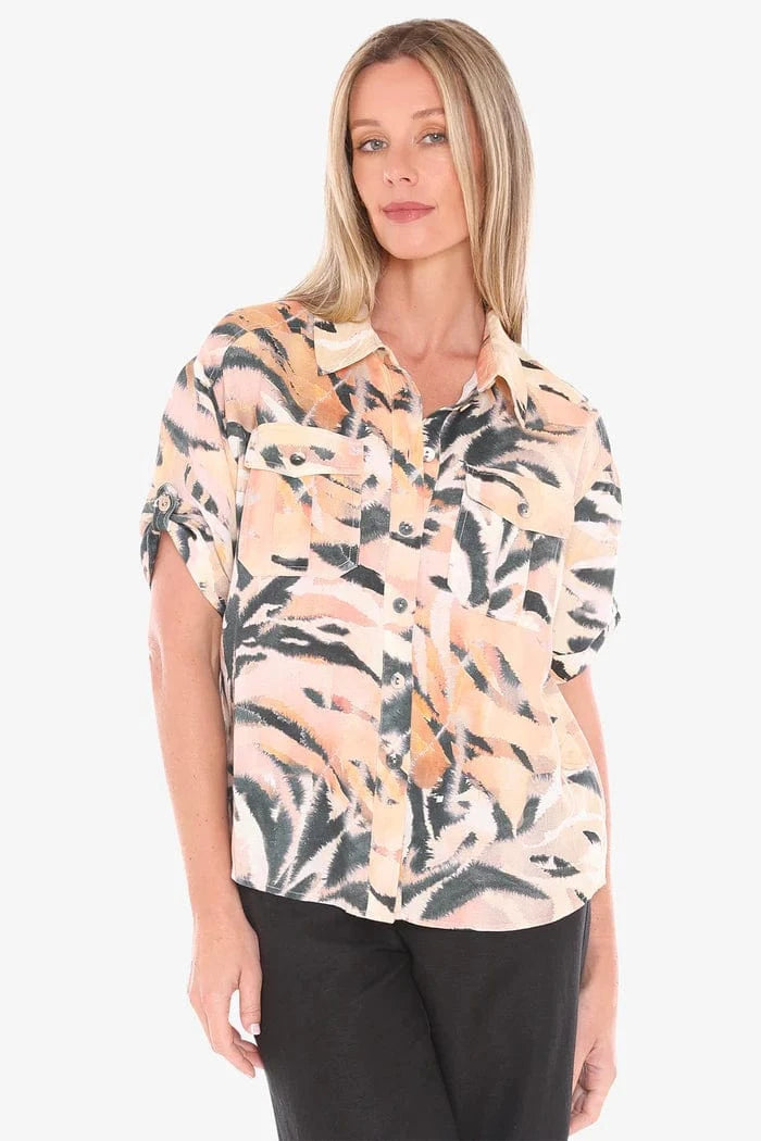 JUMP AFRIQUE SHIRT - Pinkhill -  - [] - Darwin boutique - Australian fashion design - Darwin Fashion - Australian Fashion Designer - Australian Fashion Designer Brands - Australian Fashion Design 