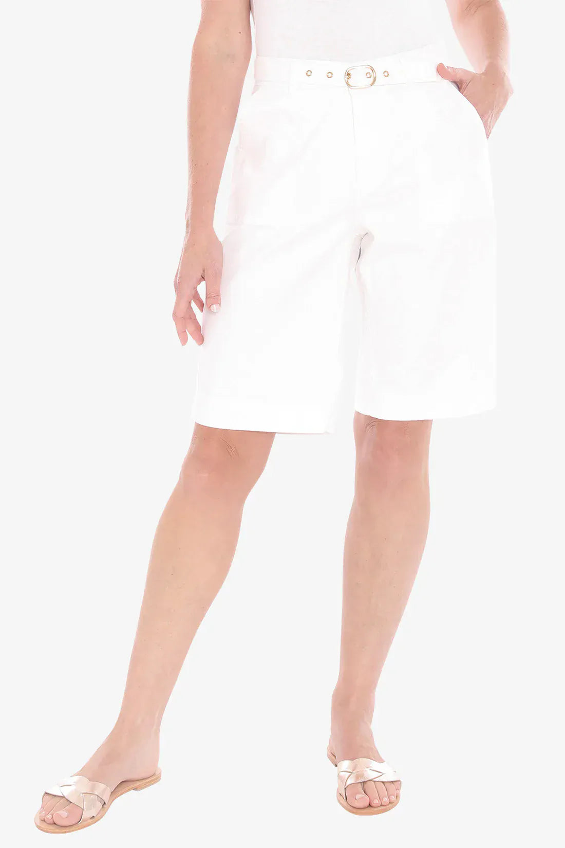 Jump Bermuda Short - White