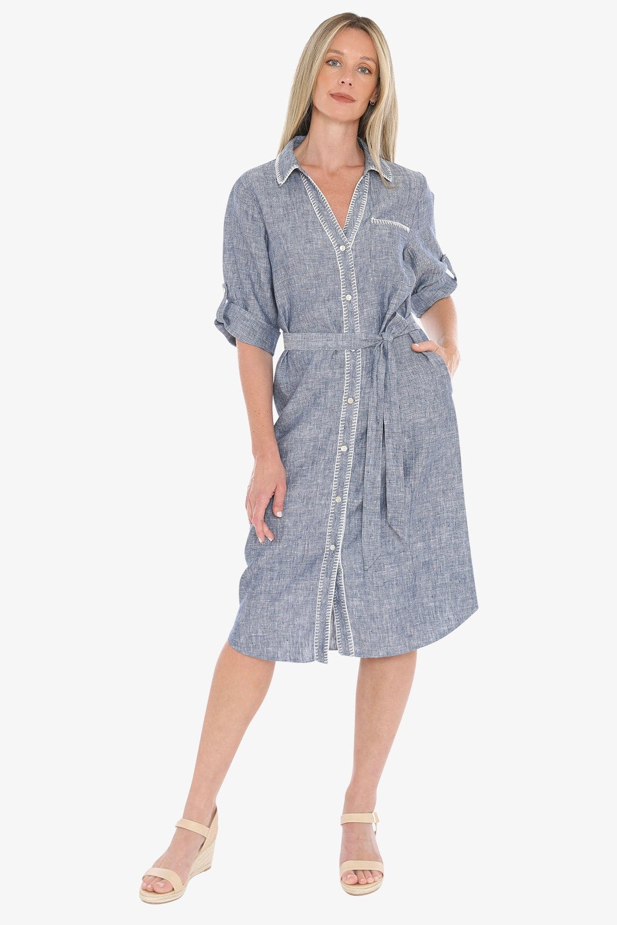 JUMP BLANKET STITCH DRESS - NIGHTSKY - Pinkhill -  - [] - Darwin boutique - Australian fashion design - Darwin Fashion - Australian Fashion Designer - Australian Fashion Designer Brands - Australian Fashion Design 