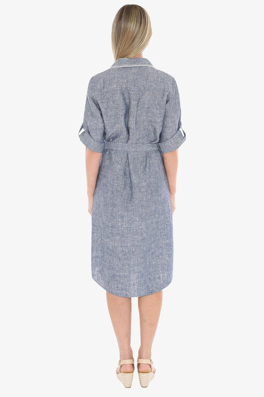 JUMP BLANKET STITCH DRESS - NIGHTSKY - Pinkhill -  - [] - Darwin boutique - Australian fashion design - Darwin Fashion - Australian Fashion Designer - Australian Fashion Designer Brands - Australian Fashion Design 