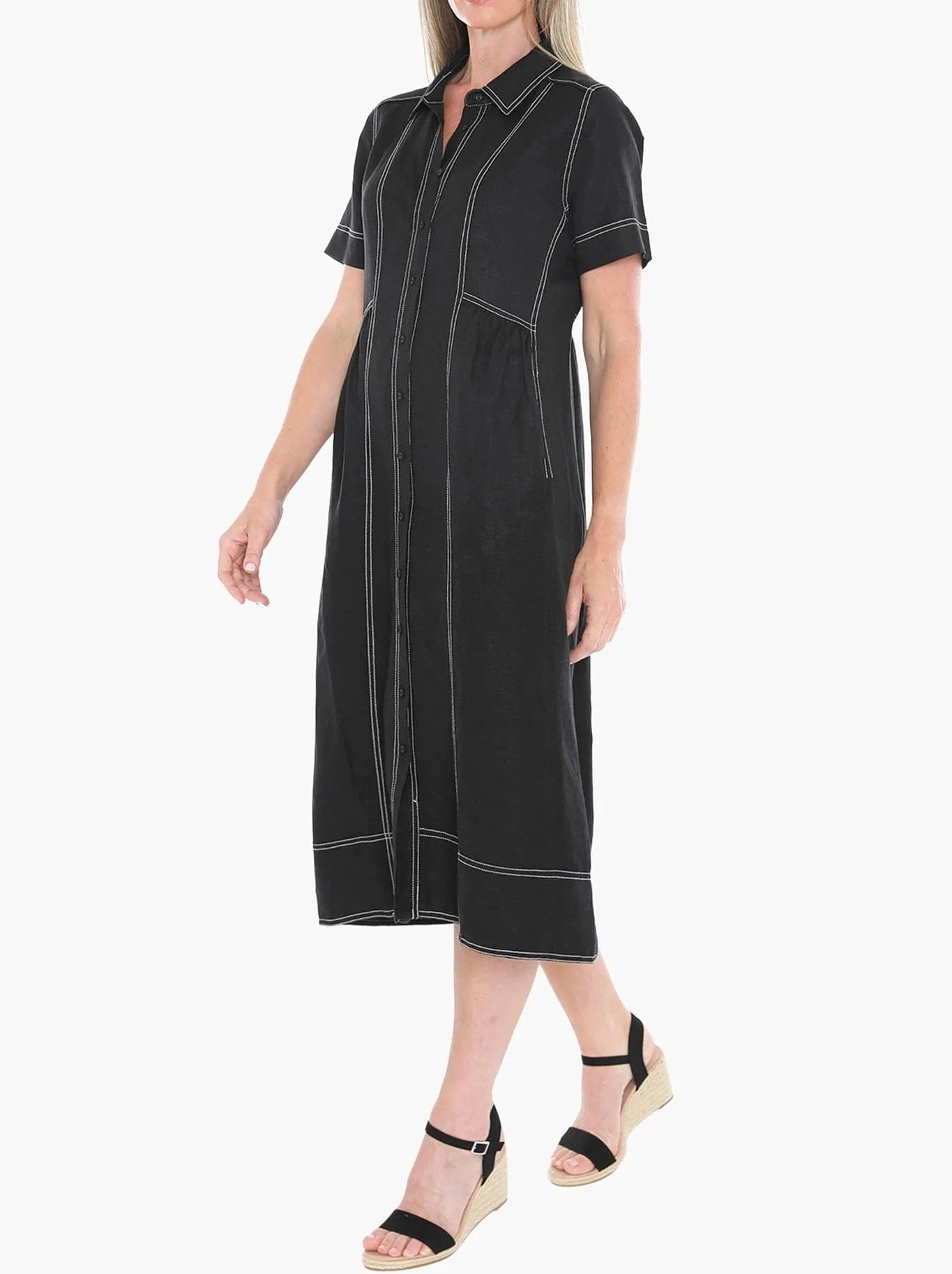 JUMP CONTRAST STITCH DRESS - Pinkhill -  - [] - Darwin boutique - Australian fashion design - Darwin Fashion - Australian Fashion Designer - Australian Fashion Designer Brands - Australian Fashion Design 