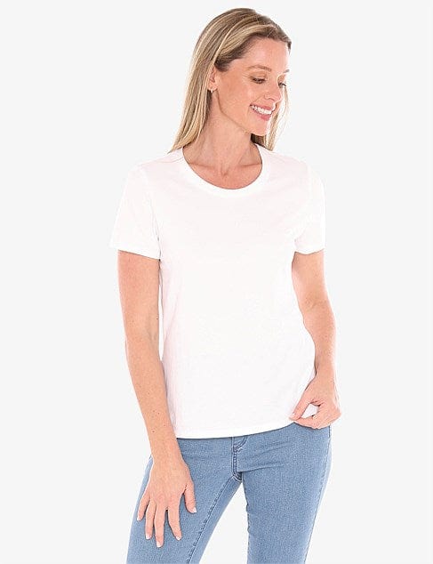 JUMP CORE SHORT SLEEVE TEE - WHITE - Pinkhill -  - [] - Darwin boutique - Australian fashion design - Darwin Fashion - Australian Fashion Designer - Australian Fashion Designer Brands - Australian Fashion Design 