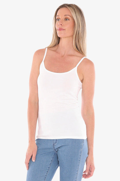 Jump Core Singlet - White - Pinkhill -  - [] - Darwin boutique - Australian fashion design - Darwin Fashion - Australian Fashion Designer - Australian Fashion Designer Brands - Australian Fashion Design 