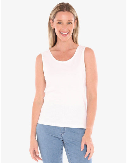 JUMP CORE TANK - WHITE - Pinkhill -  - [] - Darwin boutique - Australian fashion design - Darwin Fashion - Australian Fashion Designer - Australian Fashion Designer Brands - Australian Fashion Design 