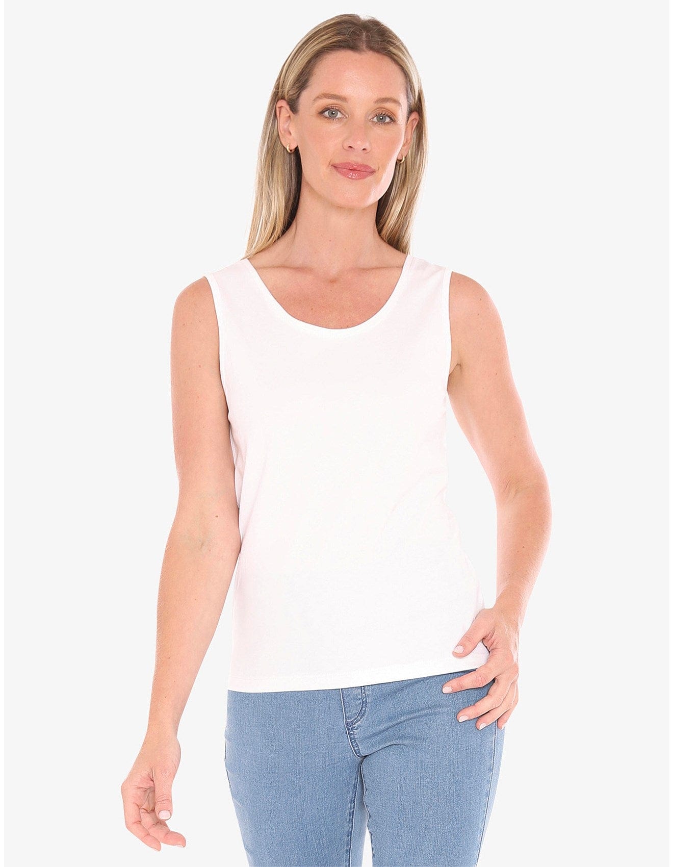 JUMP CORE TANK - WHITE - Pinkhill -  - [] - Darwin boutique - Australian fashion design - Darwin Fashion - Australian Fashion Designer - Australian Fashion Designer Brands - Australian Fashion Design 