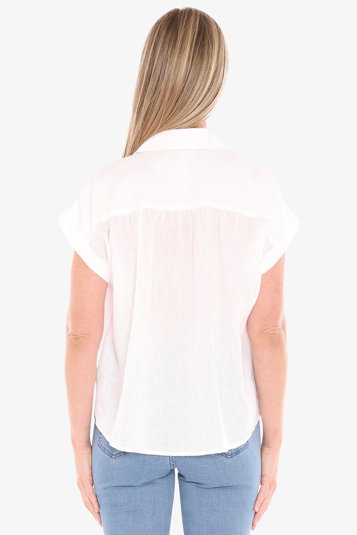 Jump Gather S/S Shirt - White - Pinkhill -  - [] - Darwin boutique - Australian fashion design - Darwin Fashion - Australian Fashion Designer - Australian Fashion Designer Brands - Australian Fashion Design 