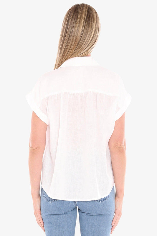 Jump Gather S/S Shirt - White - Pinkhill -  - [] - Darwin boutique - Australian fashion design - Darwin Fashion - Australian Fashion Designer - Australian Fashion Designer Brands - Australian Fashion Design 