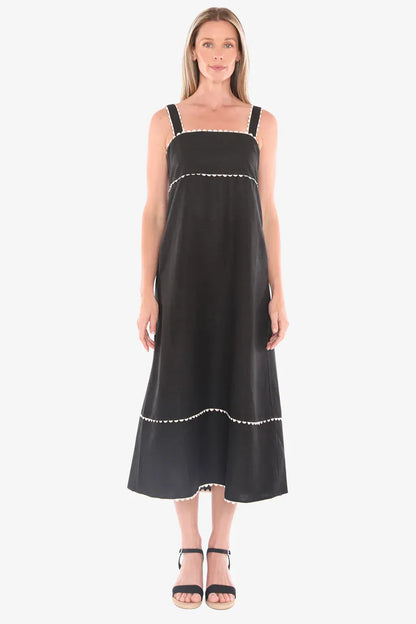 Jump Ric Rac Maxi Dress - Black
