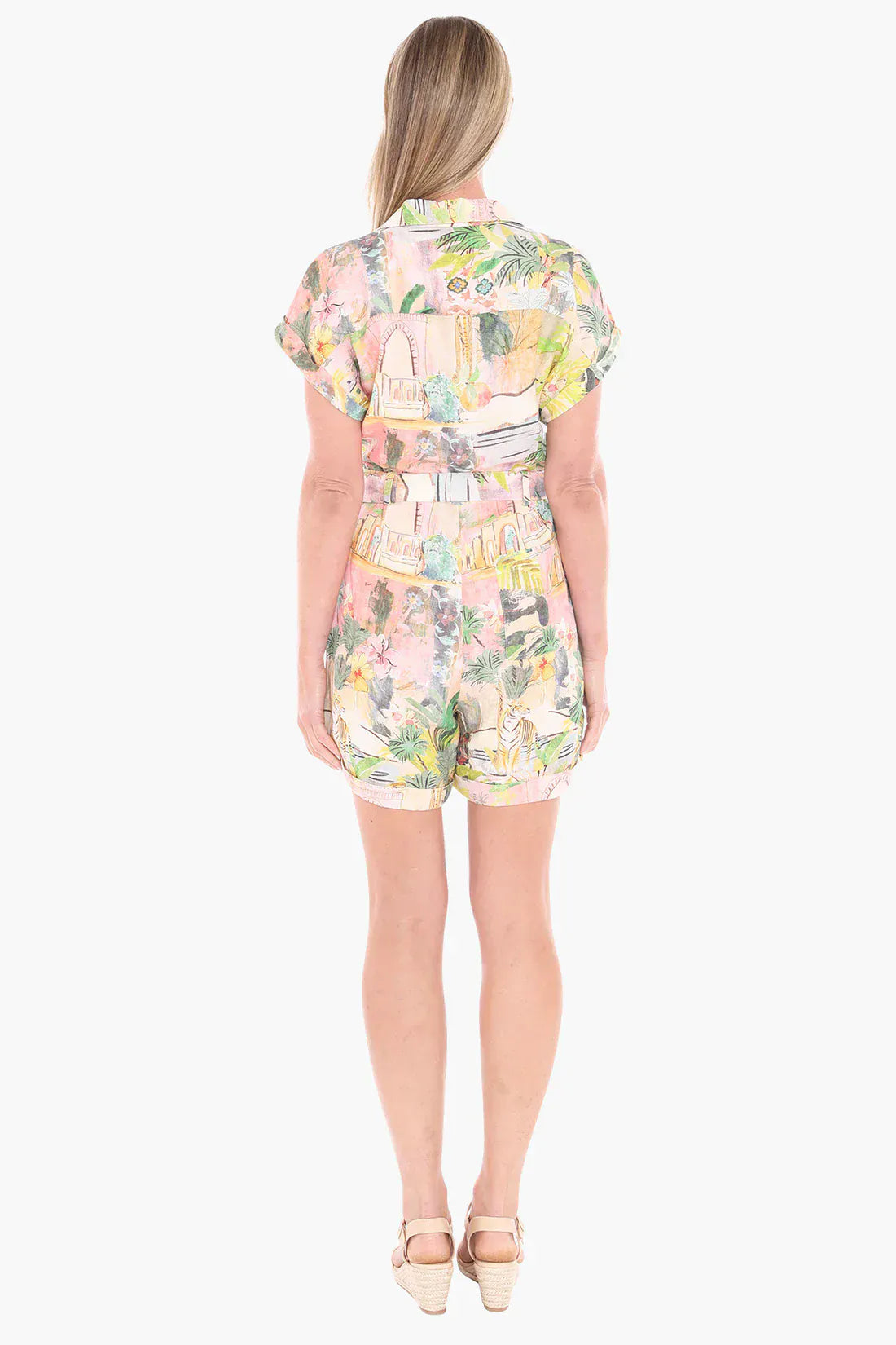 Jump Tiger Island Playsuit - Pinkhill -  - [] - Darwin boutique - Australian fashion design - Darwin Fashion - Australian Fashion Designer - Australian Fashion Designer Brands - Australian Fashion Design 