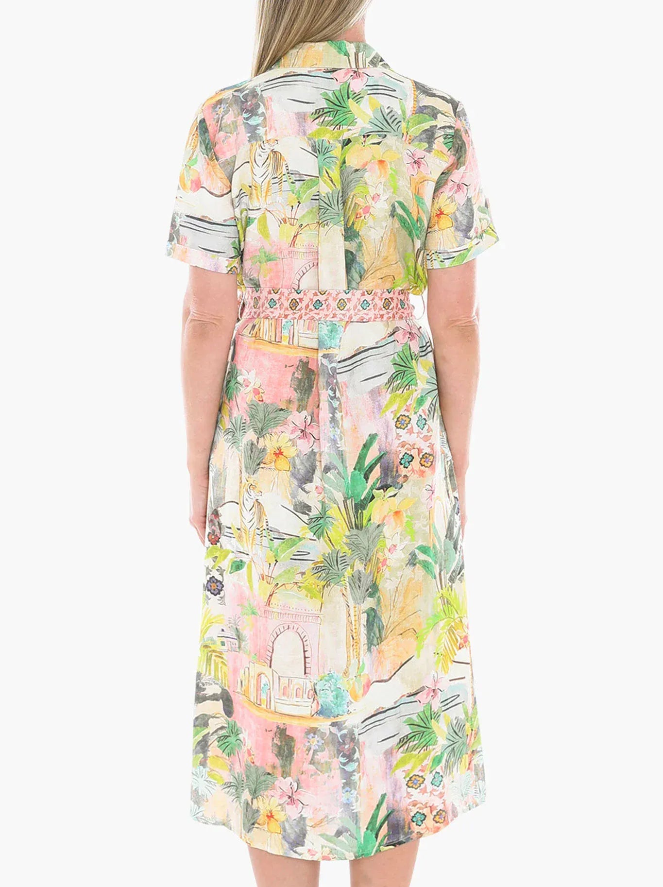 Jump Tiger Island Tie Dress - Pinkhill -  - [] - Darwin boutique - Australian fashion design - Darwin Fashion - Australian Fashion Designer - Australian Fashion Designer Brands - Australian Fashion Design 