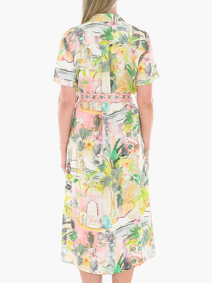 Jump Tiger Island Tie Dress - Pinkhill -  - [] - Darwin boutique - Australian fashion design - Darwin Fashion - Australian Fashion Designer - Australian Fashion Designer Brands - Australian Fashion Design 