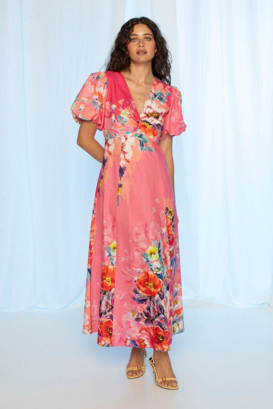 Kachel Arianna Dress - Vivid Petals