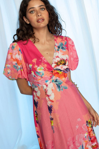 Kachel Arianna Dress - Vivid Petals