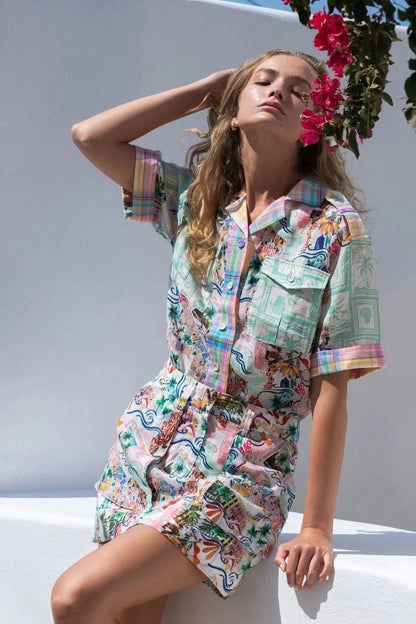 Kachel Evelyn Shirt - Pinkhill -  - [] - Darwin boutique - Australian fashion design - Darwin Fashion - Australian Fashion Designer - Australian Fashion Designer Brands - Australian Fashion Design 