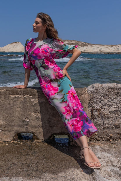 Kachel Jack Maxi Dress - Bloom Shadows - Pinkhill -  - [] - Darwin boutique - Australian fashion design - Darwin Fashion - Australian Fashion Designer - Australian Fashion Designer Brands - Australian Fashion Design 