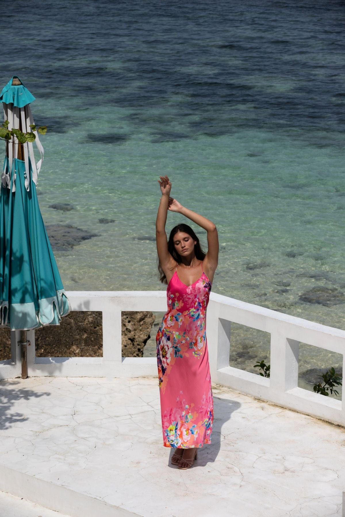 Kachel Lia Maxi Dress - Vivid Petals