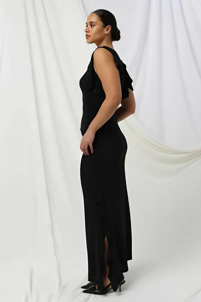Kachel Lydia Dress - Black - Pinkhill