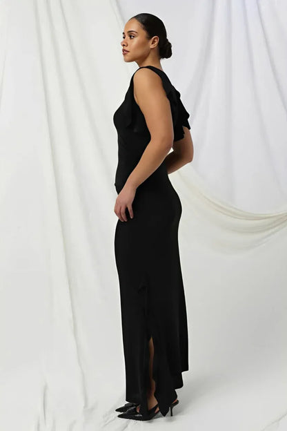 Kachel Lydia Dress - Black - Pinkhill