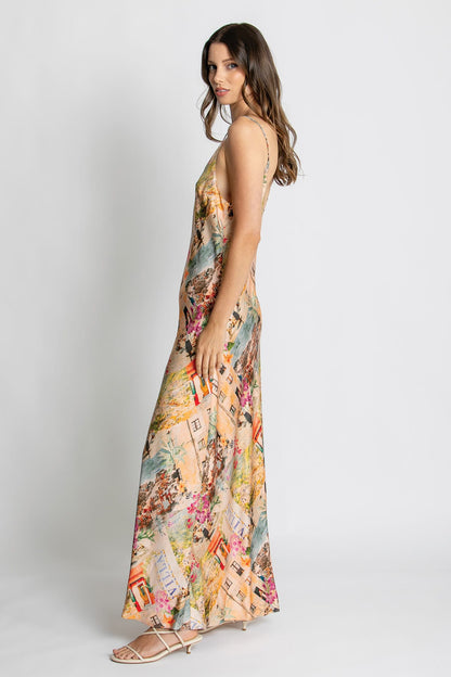 Kachel Selena Slip Dress in Capri floral