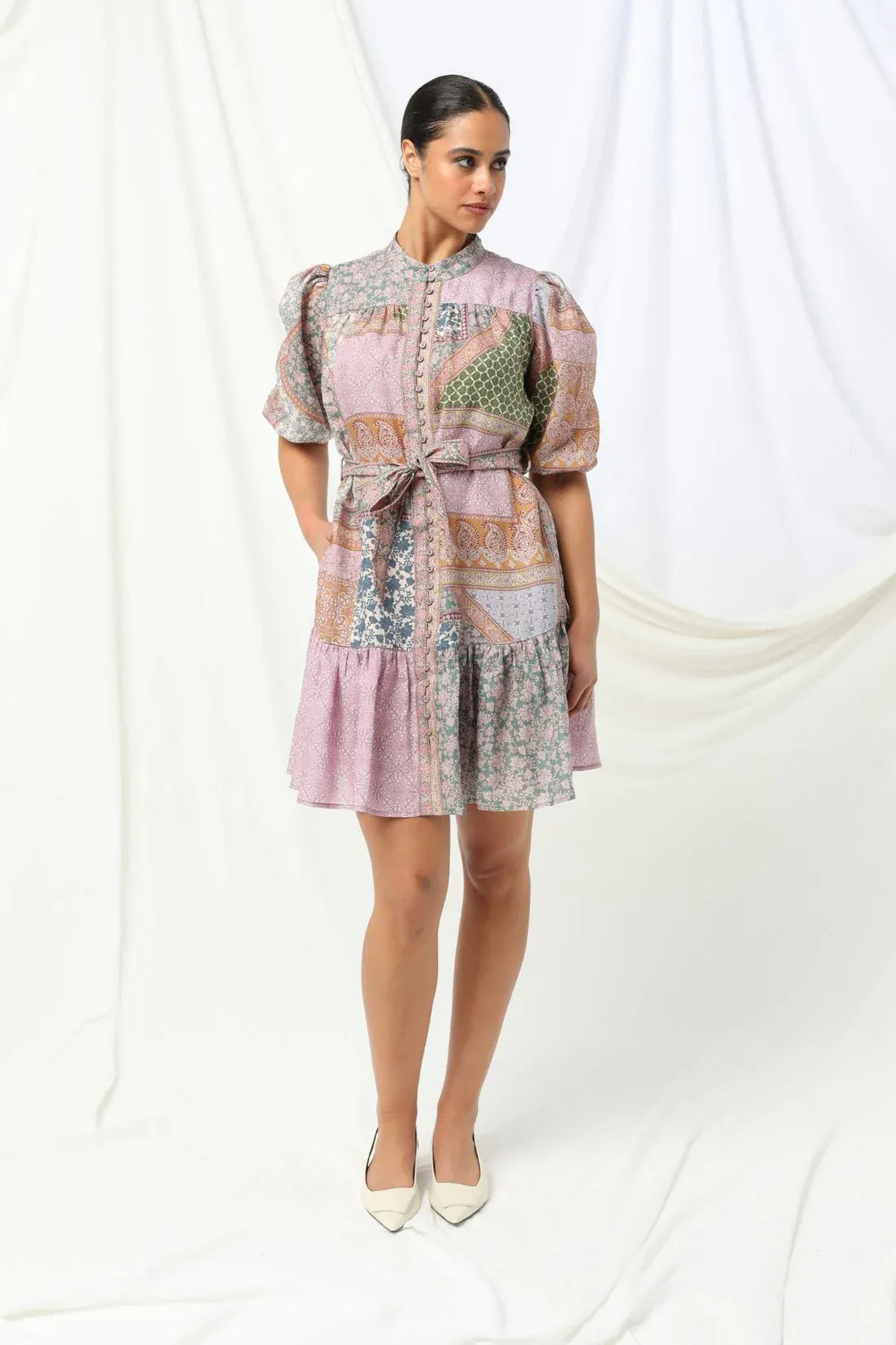 Kachel Stella Mini Dress - Multi - Pinkhill