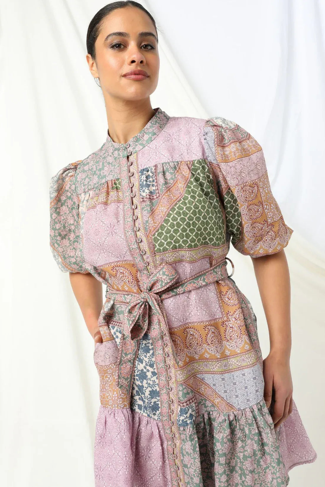 Kachel Stella Mini Dress - Multi - Pinkhill