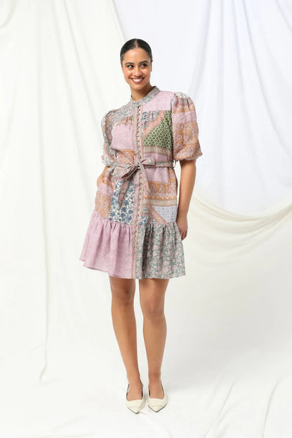 Kachel Stella Mini Dress - Multi - Pinkhill