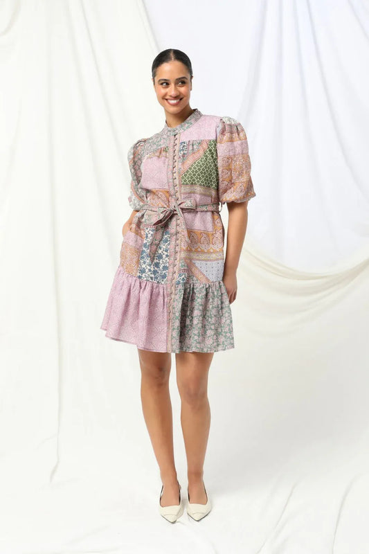Kachel Stella Mini Dress - Multi