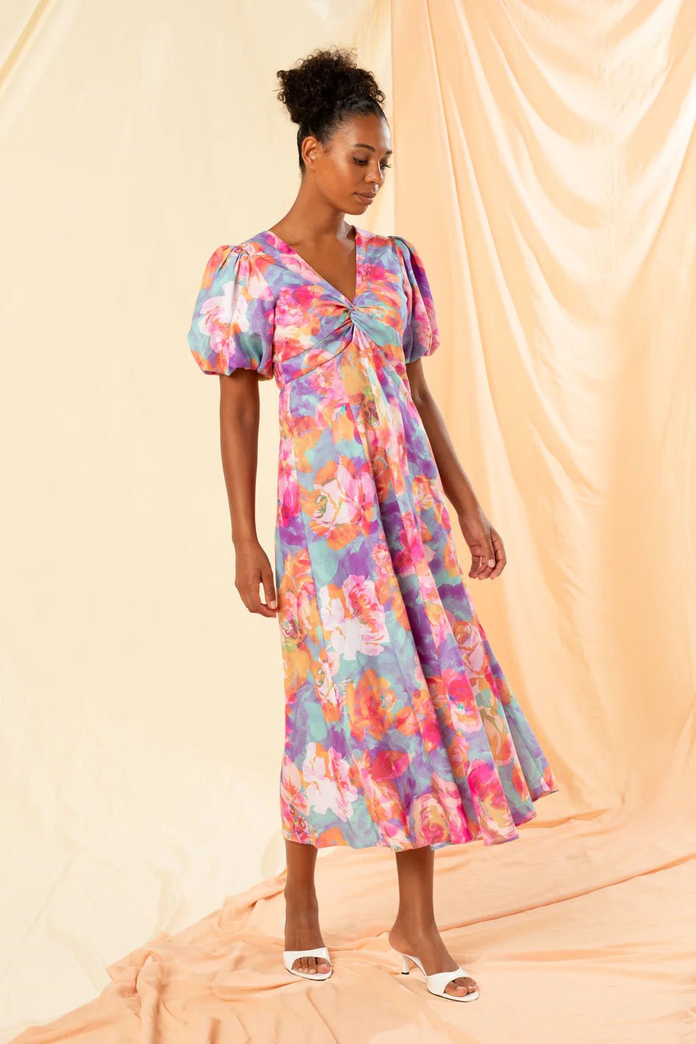 Kachel Oliva Twist Front Maxi Dress - Kachel - Pinkhill - darwin fashion - darwin boutique