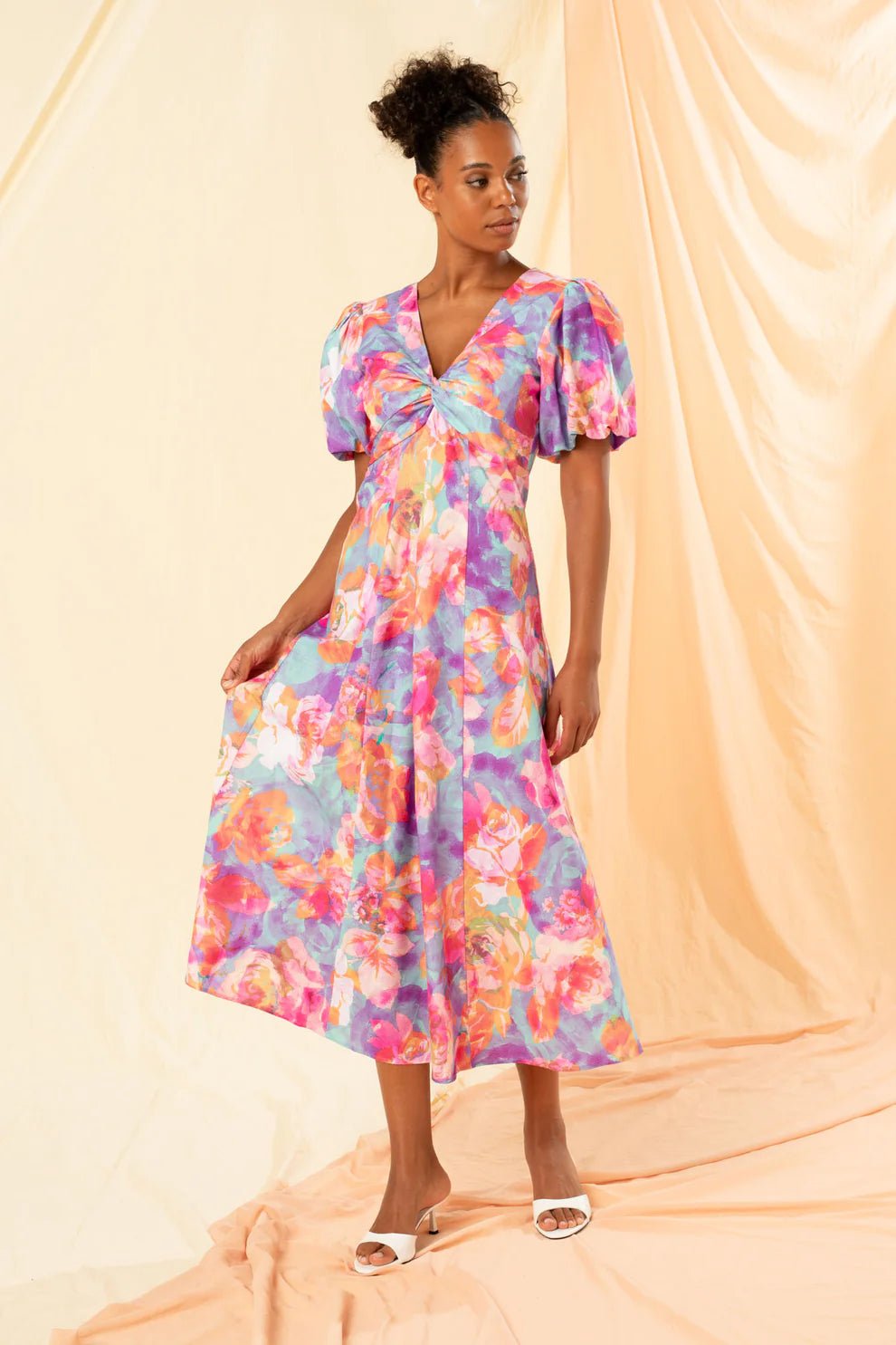 Kachel Oliva Twist Front Maxi Dress - Kachel - Pinkhill - darwin fashion - darwin boutique