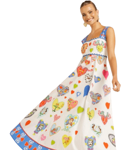 Pre Order Kristian Williams The Giovanna Midi Dress - Pinkhill -  - [] - Darwin boutique - Australian fashion design - Darwin Fashion - Australian Fashion Designer - Australian Fashion Designer Brands - Australian Fashion Design 