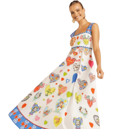 Pre Order Kristian Williams The Giovanna Midi Dress - Pinkhill -  - [] - Darwin boutique - Australian fashion design - Darwin Fashion - Australian Fashion Designer - Australian Fashion Designer Brands - Australian Fashion Design 