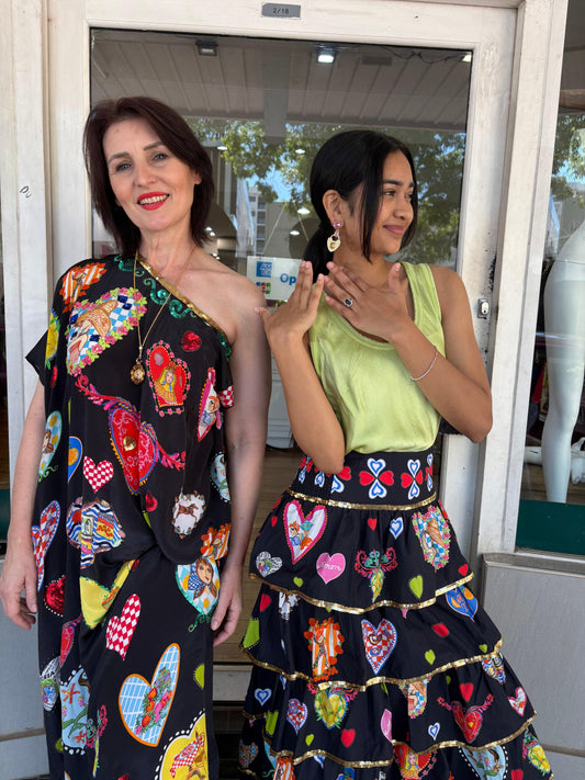 Kristian Williams The Ti Amo Kaftan (Long) - Pinkhill -  - [] - Darwin boutique - Australian fashion design - Darwin Fashion - Australian Fashion Designer - Australian Fashion Designer Brands - Australian Fashion Design 