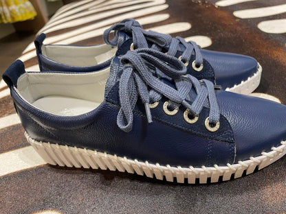 Lav-ish Leather sneakers - Navy - Pinkhill - Lav-Ish -  - Darwin boutique - Australian fashion design - Darwin Fashion - Australian Fashion Designer - Australian Fashion Designer Brands - Australian Fashion Design Footwear