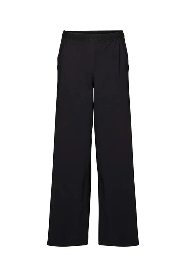 Lounge Tech Stretch Elastic Waist Relaxed Fit Wide Leg Long Pant Roatan Black - Pinkhill -  - [] - Darwin boutique - Australian fashion design - Darwin Fashion - Australian Fashion Designer - Australian Fashion Designer Brands - Australian Fashion Design 
