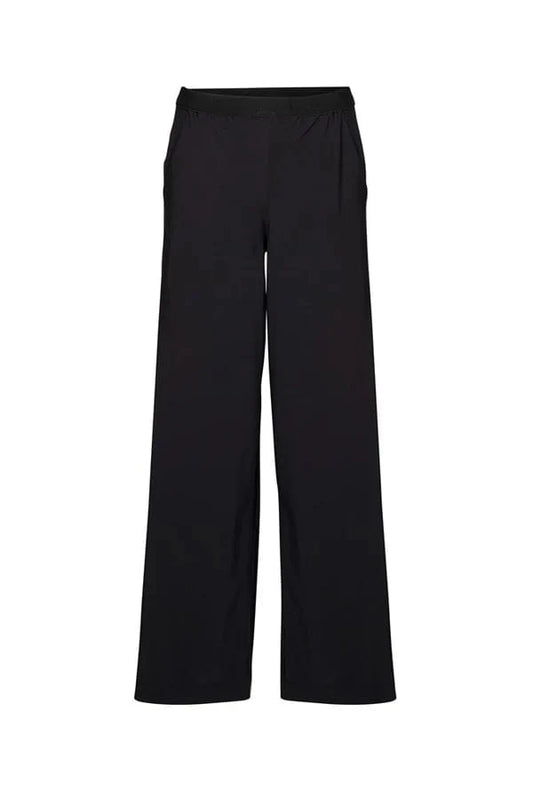 Lounge Tech Stretch Elastic Waist Relaxed Fit Wide Leg Long Pant Roatan Black - Pinkhill -  - [] - Darwin boutique - Australian fashion design - Darwin Fashion - Australian Fashion Designer - Australian Fashion Designer Brands - Australian Fashion Design 