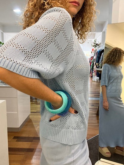 Luna Crochet Top- Baby Blue - Pinkhill - Pinkhill - darwin fashion - darwin boutique