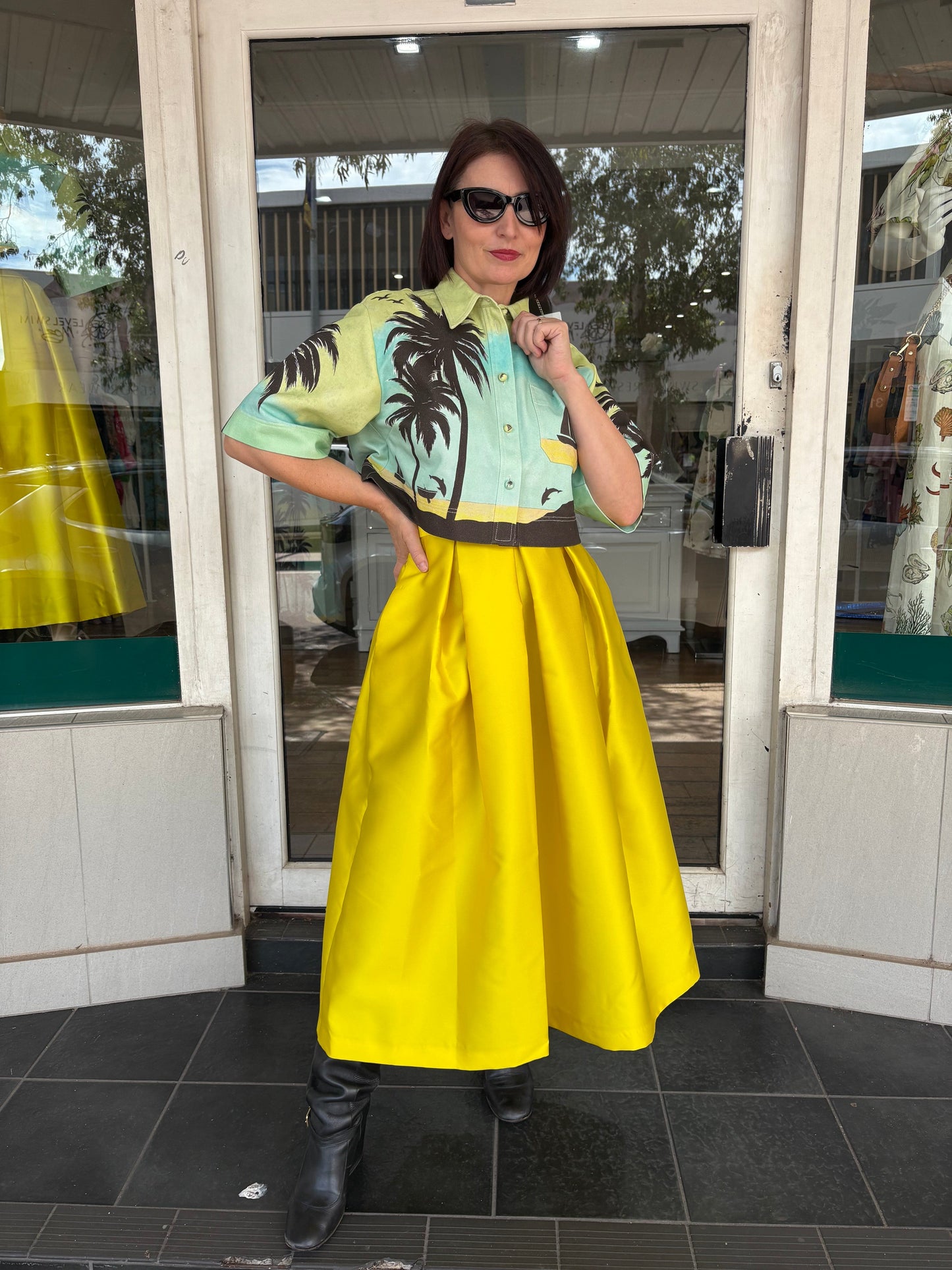 Lunatica Milano Skirt - Mika Yellow - Pinkhill -  - [] - Darwin boutique - Australian fashion design - Darwin Fashion - Australian Fashion Designer - Australian Fashion Designer Brands - Australian Fashion Design 