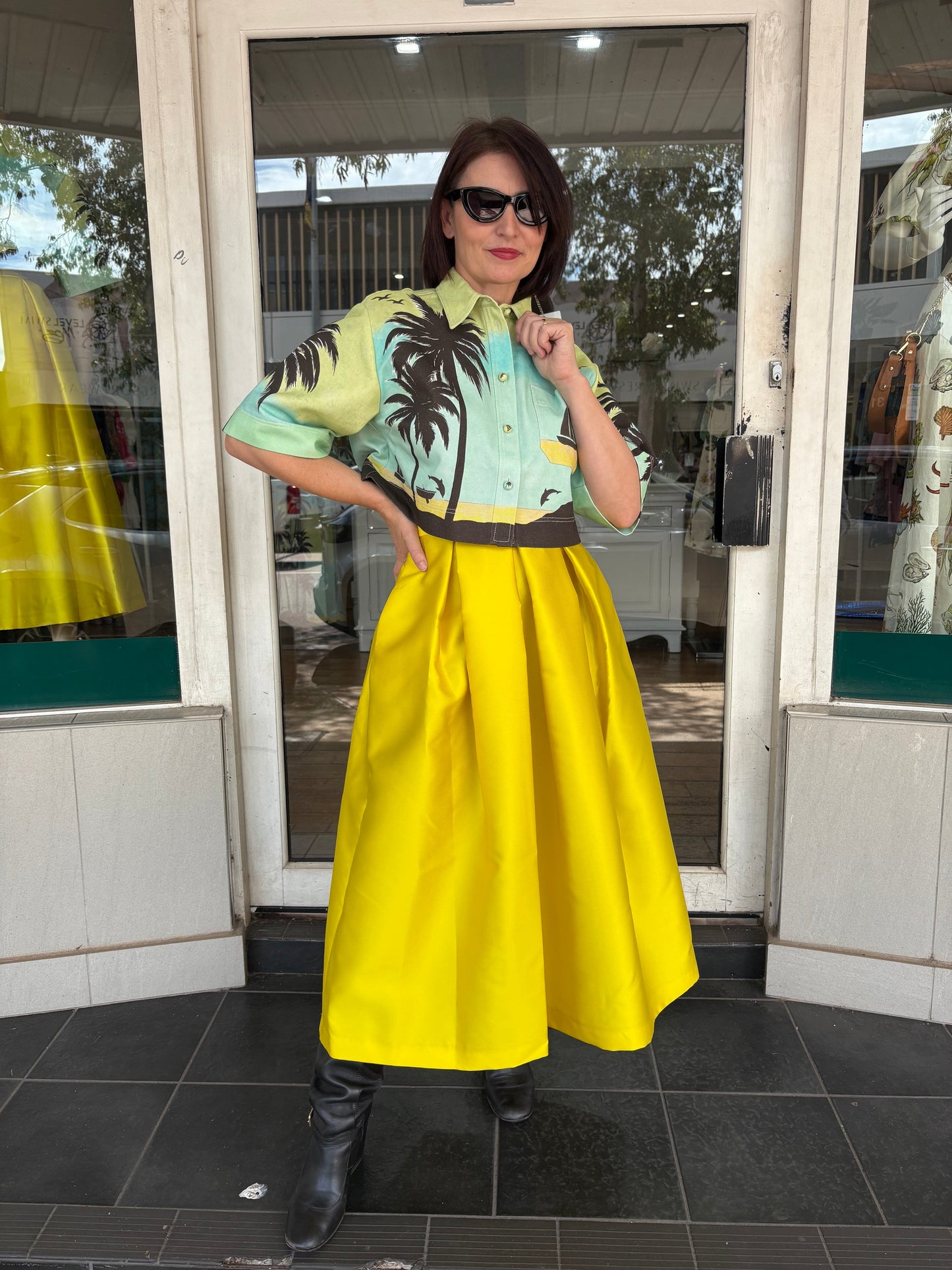 Lunatica Milano Skirt - Mika Yellow - Pinkhill -  - [] - Darwin boutique - Australian fashion design - Darwin Fashion - Australian Fashion Designer - Australian Fashion Designer Brands - Australian Fashion Design 