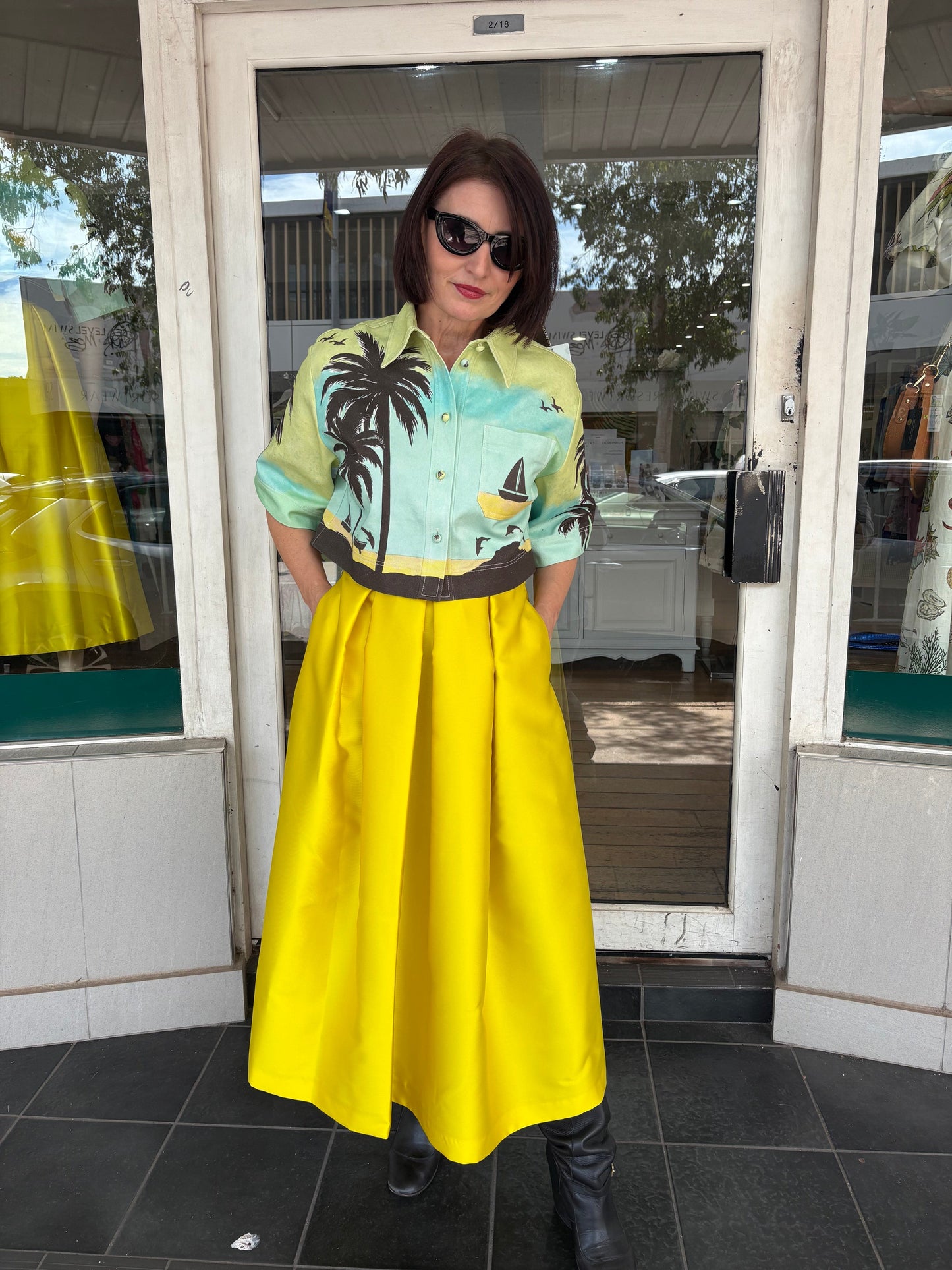 Lunatica Milano Skirt - Mika Yellow - Pinkhill -  - [] - Darwin boutique - Australian fashion design - Darwin Fashion - Australian Fashion Designer - Australian Fashion Designer Brands - Australian Fashion Design 