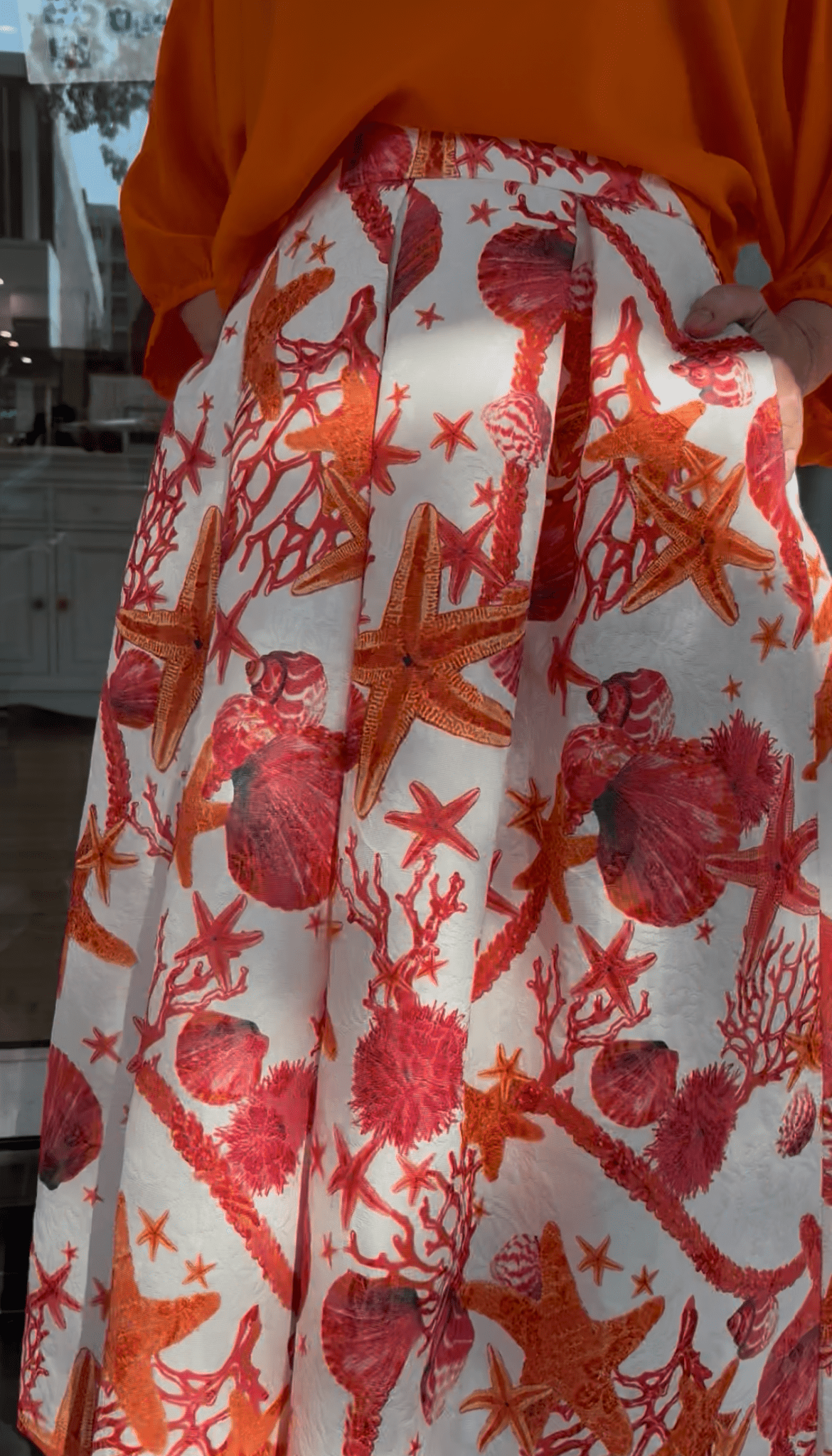 Lunatica Milano Skirt - Orange - Pinkhill -  - [] - Darwin boutique - Australian fashion design - Darwin Fashion - Australian Fashion Designer - Australian Fashion Designer Brands - Australian Fashion Design 