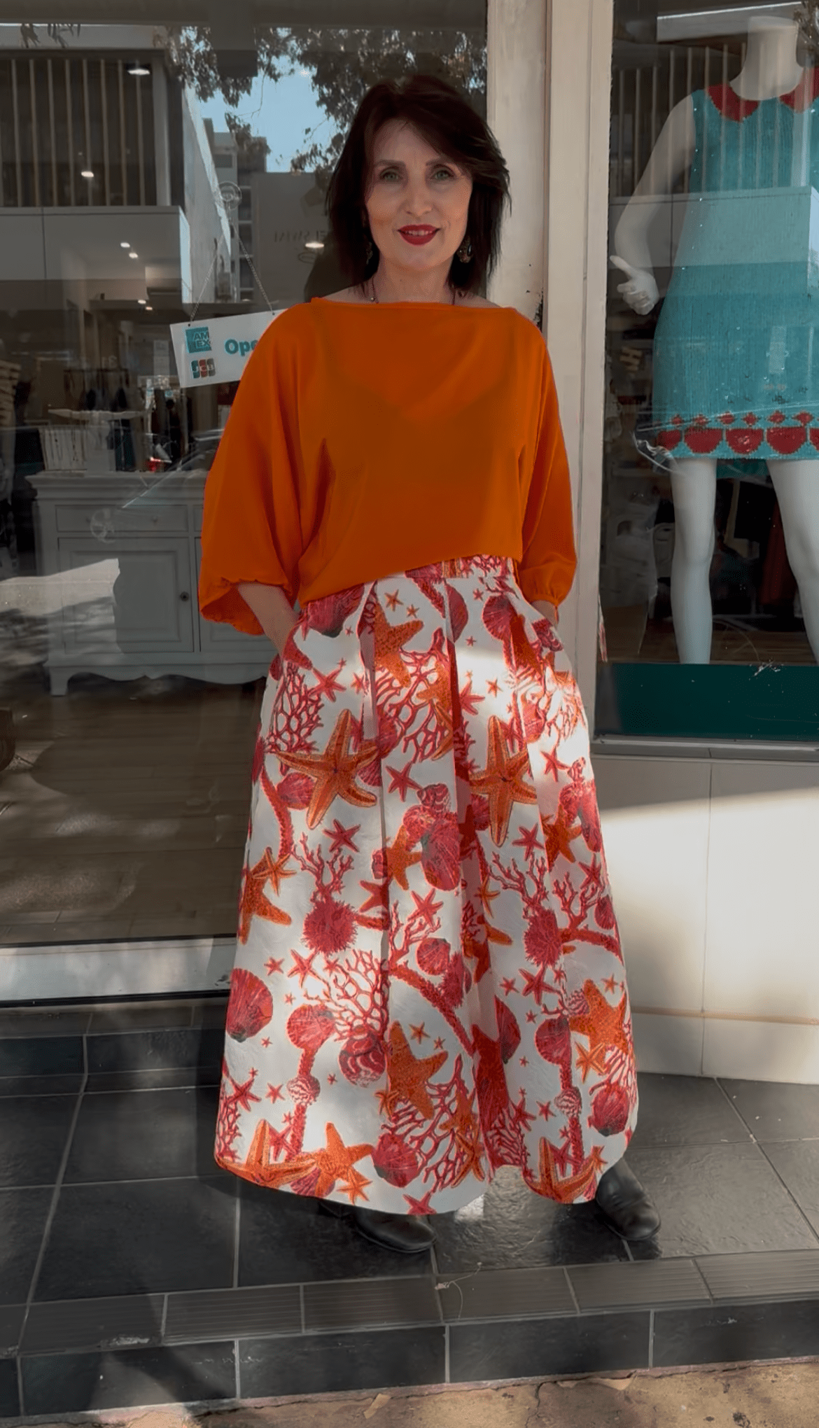 Lunatica Milano Skirt - Orange - Pinkhill -  - [] - Darwin boutique - Australian fashion design - Darwin Fashion - Australian Fashion Designer - Australian Fashion Designer Brands - Australian Fashion Design 