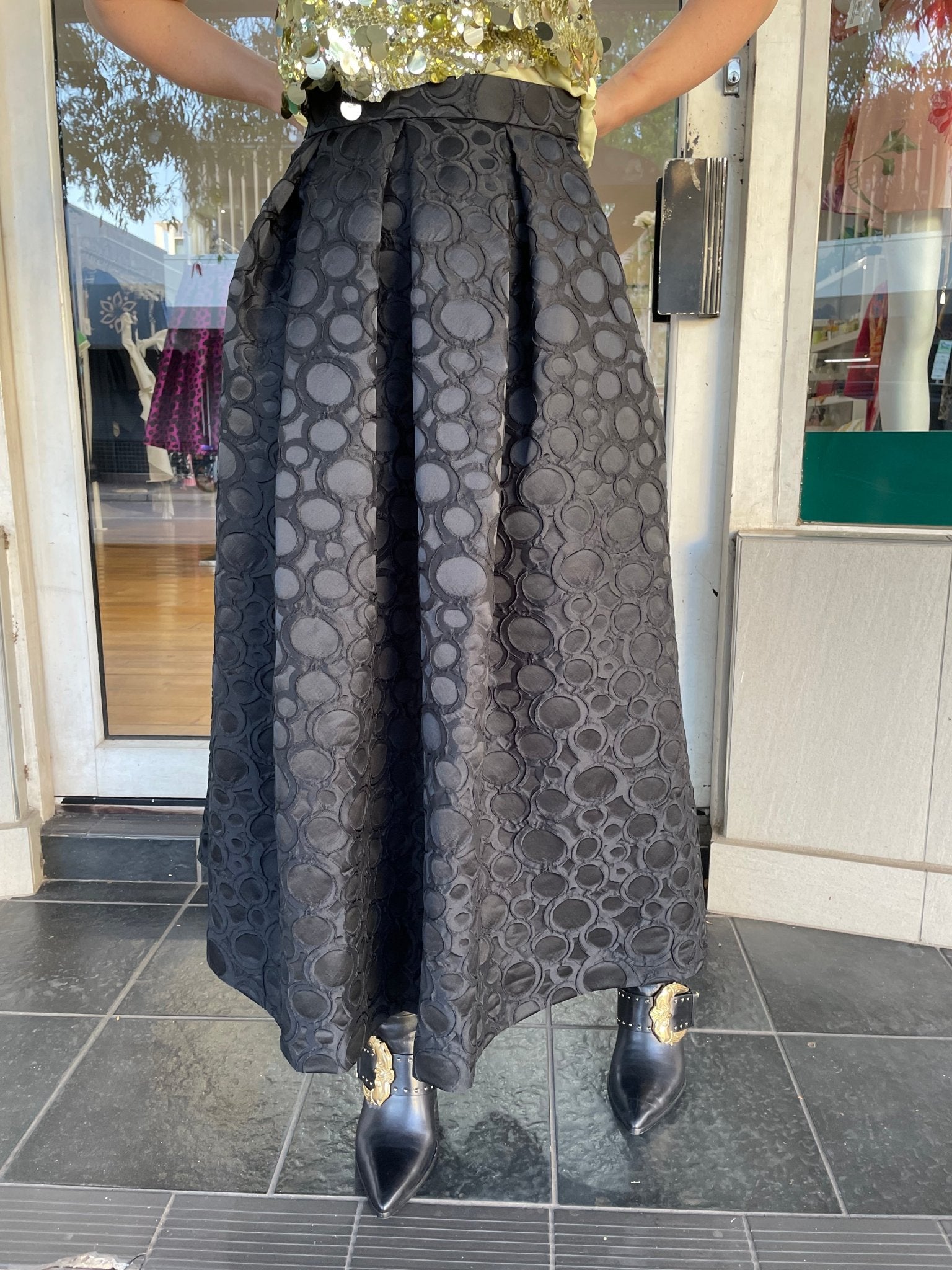 LUNATICA MILANO PLEATED SKIRT BLACK - LUNATICA MILANO - Pinkhill - darwin fashion - darwin boutique