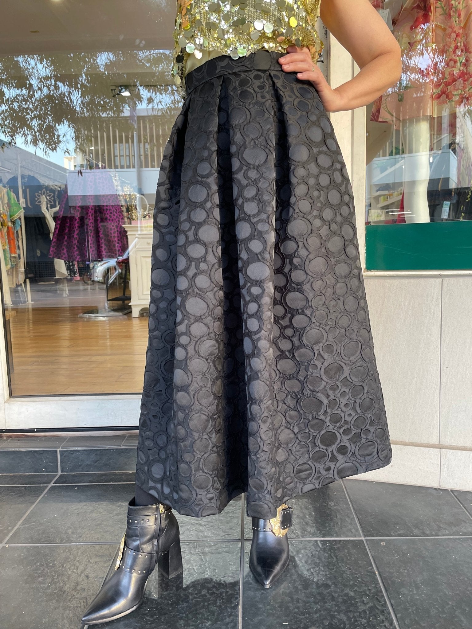 LUNATICA MILANO PLEATED SKIRT BLACK - LUNATICA MILANO - Pinkhill - darwin fashion - darwin boutique