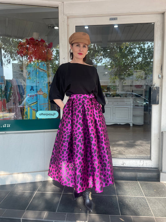 LUNATICA MILANO PLEATED SKIRT - VIOLET - LUNATICA MILANO - Pinkhill - darwin fashion - darwin boutique