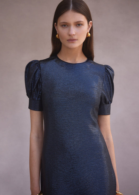 Luxe De Valentina Como Maxi Dress | Navy Metallic - Pinkhill -  - [] - Darwin boutique - Australian fashion design - Darwin Fashion - Australian Fashion Designer - Australian Fashion Designer Brands - Australian Fashion Design 