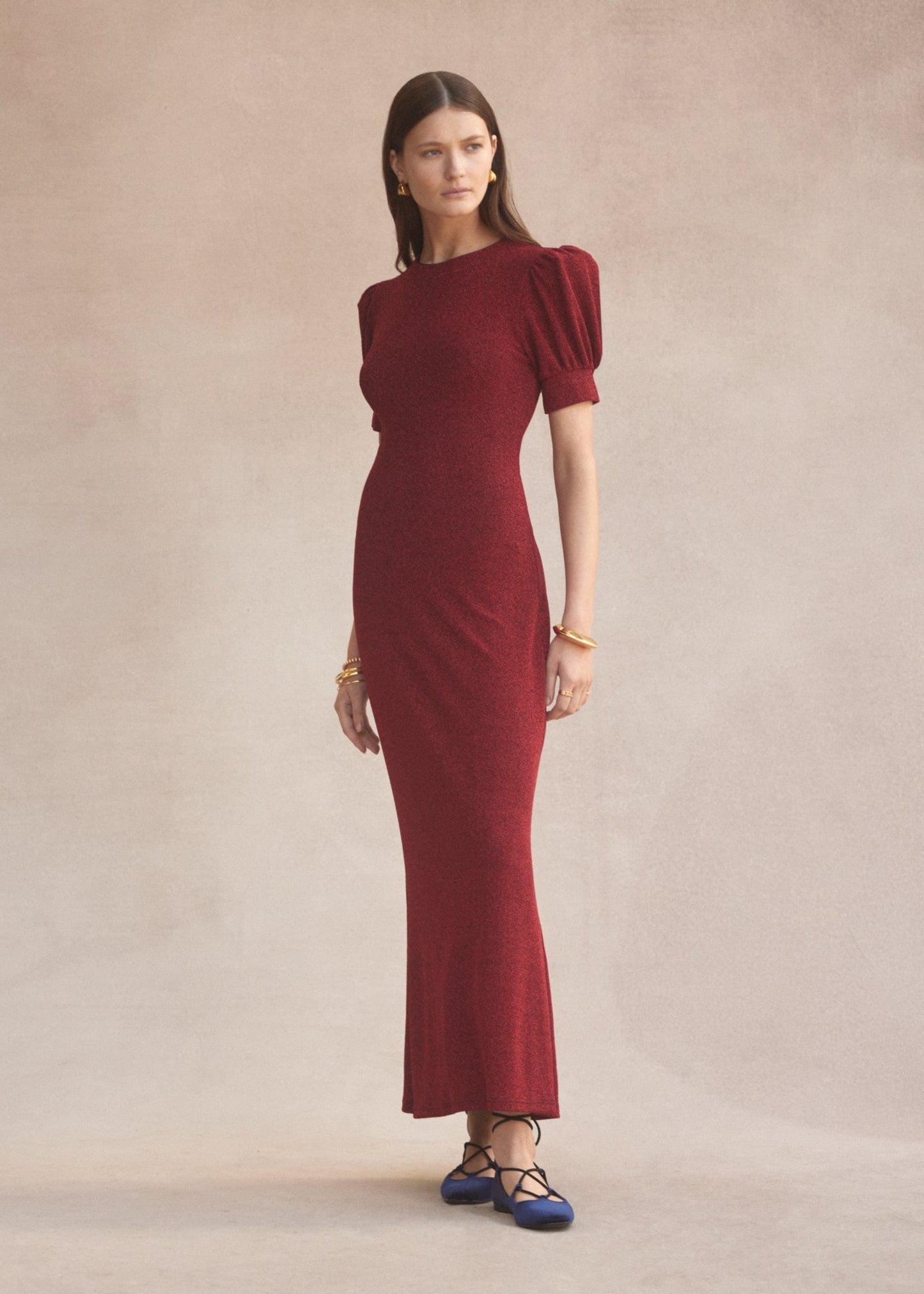 Luxe De Valentina Como Maxi Dress | Red Lamè - Pinkhill -  - [] - Darwin boutique - Australian fashion design - Darwin Fashion - Australian Fashion Designer - Australian Fashion Designer Brands - Australian Fashion Design 