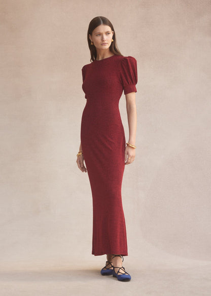 Luxe De Valentina Como Maxi Dress | Red Lamè - Pinkhill -  - [] - Darwin boutique - Australian fashion design - Darwin Fashion - Australian Fashion Designer - Australian Fashion Designer Brands - Australian Fashion Design 
