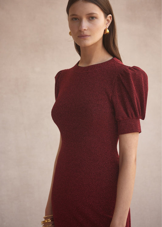 Luxe De Valentina Como Maxi Dress | Red Lamè - Pinkhill -  - [] - Darwin boutique - Australian fashion design - Darwin Fashion - Australian Fashion Designer - Australian Fashion Designer Brands - Australian Fashion Design 