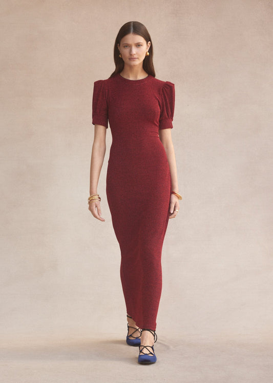 Luxe De Valentina Como Maxi Dress | Red Lamè - Pinkhill -  - [] - Darwin boutique - Australian fashion design - Darwin Fashion - Australian Fashion Designer - Australian Fashion Designer Brands - Australian Fashion Design 